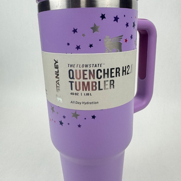 NEW Stanley x Olivia Rodrigo Collab Quencher H2.0 40oz Tumbler Lavender Stars - Picture 7 of 12